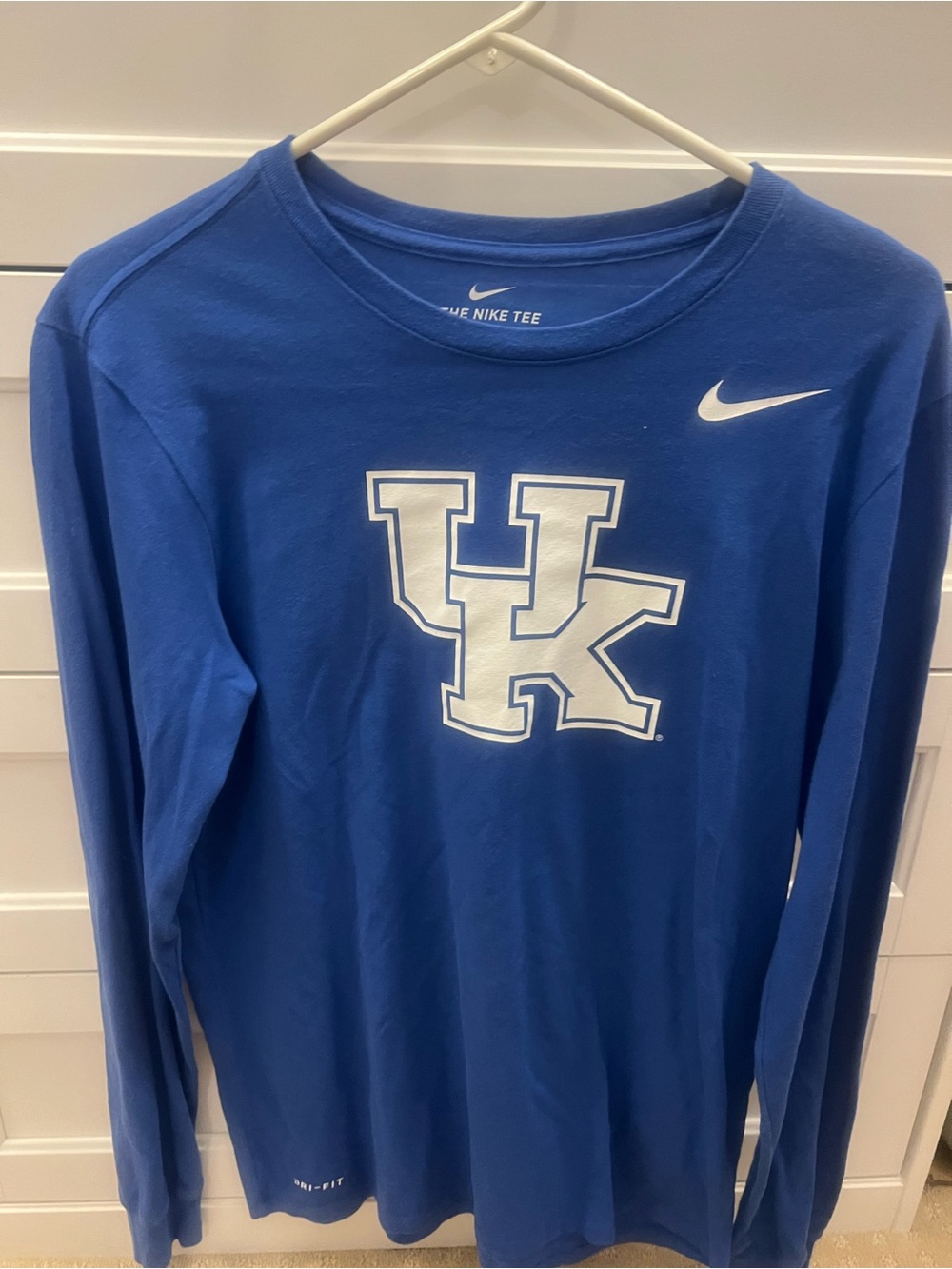 Men’s Nike University of Kentucky Royal Blue Long-Sleeve Tee-Size M